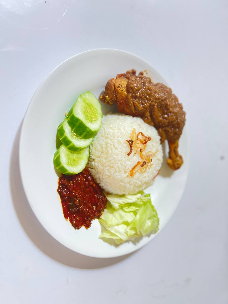 Nasi Ayam Penyet Bumbu Kacang